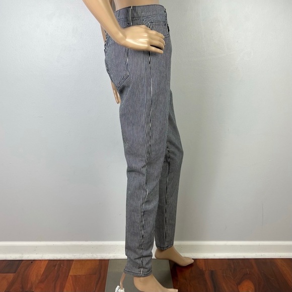 NEW BLDWN STRIPED HIGH-WAIST SKINNY JEANS - Picture 4 of 6